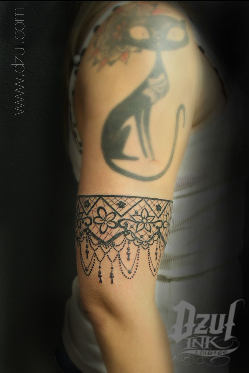 Custom Lace Arm Band Addition To Existing Pieces Wwwdzul Tats intended for measurements 850 X 1273