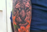 David Meek Tattoos Black And Grey Realistic Tiger Arm Tattoo With intended for size 1195 X 1600
