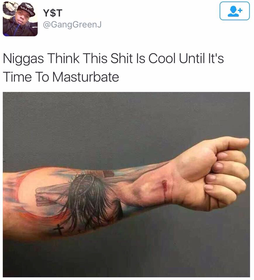 Dont Get Jesus Tattoo Meme Beebee8042 Memedroid for proportions 868 X 960