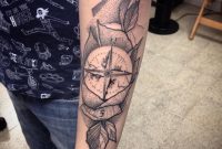 Dotwork Rose Compass Tattoo On Left Arm Daniel Rozo regarding dimensions 960 X 960