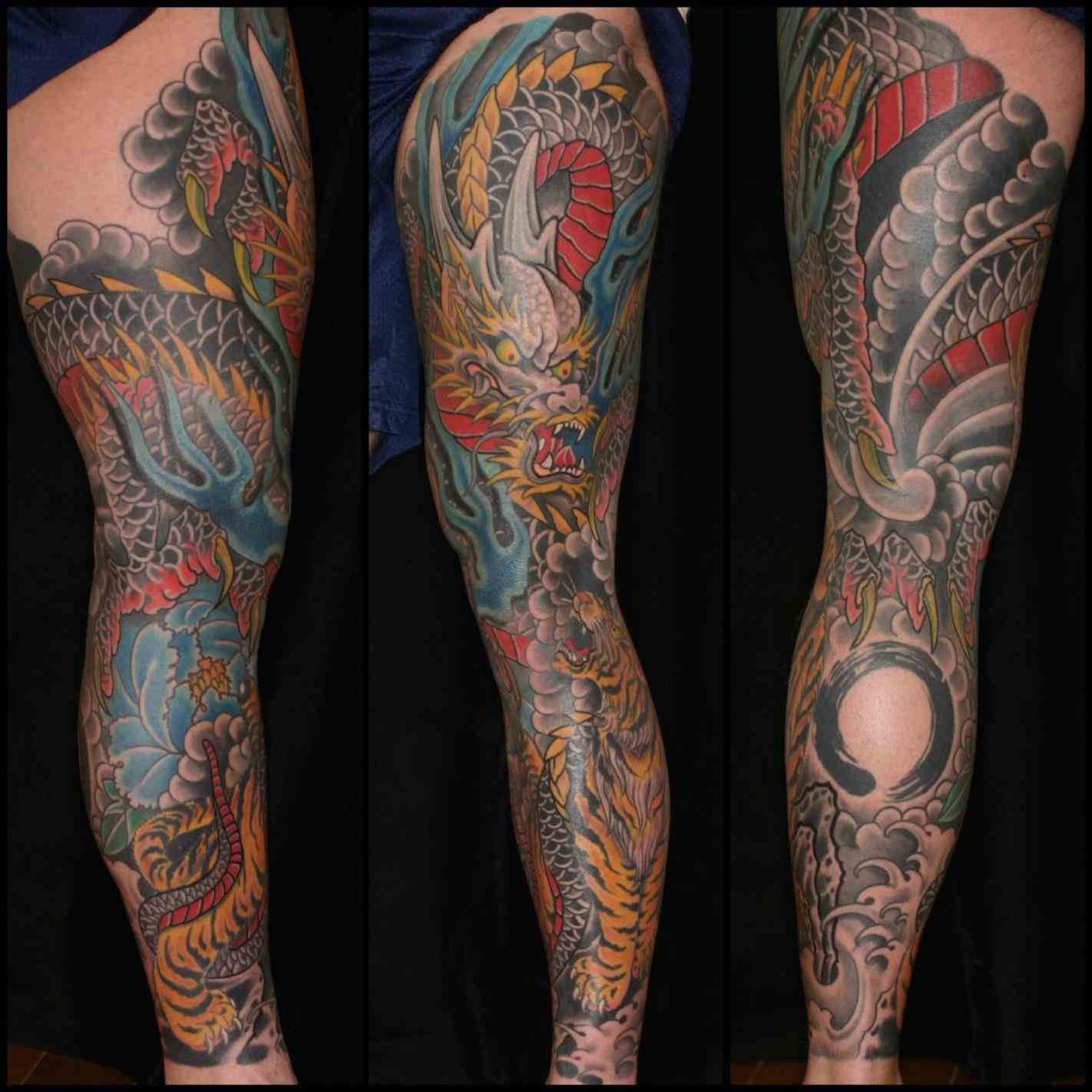 Dragon Traditional Japanese Dragon Tattoo Sleeve Tattoo Leg Sleeve within size 1422 X 1422