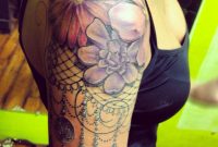 Dream Catcher Flower Lace Tattoo Half Sleeve Quartersleeve Tattoos inside sizing 1536 X 1536