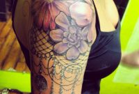Dream Catcher Flower Lace Tattoo Half Sleeve Quartersleeve Tattoos regarding dimensions 1536 X 1536