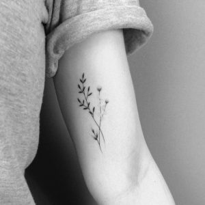 Dry Flowers On The Left Inner Arm Tattoo Artist Lara M J pertaining to sizing 1000 X 1000