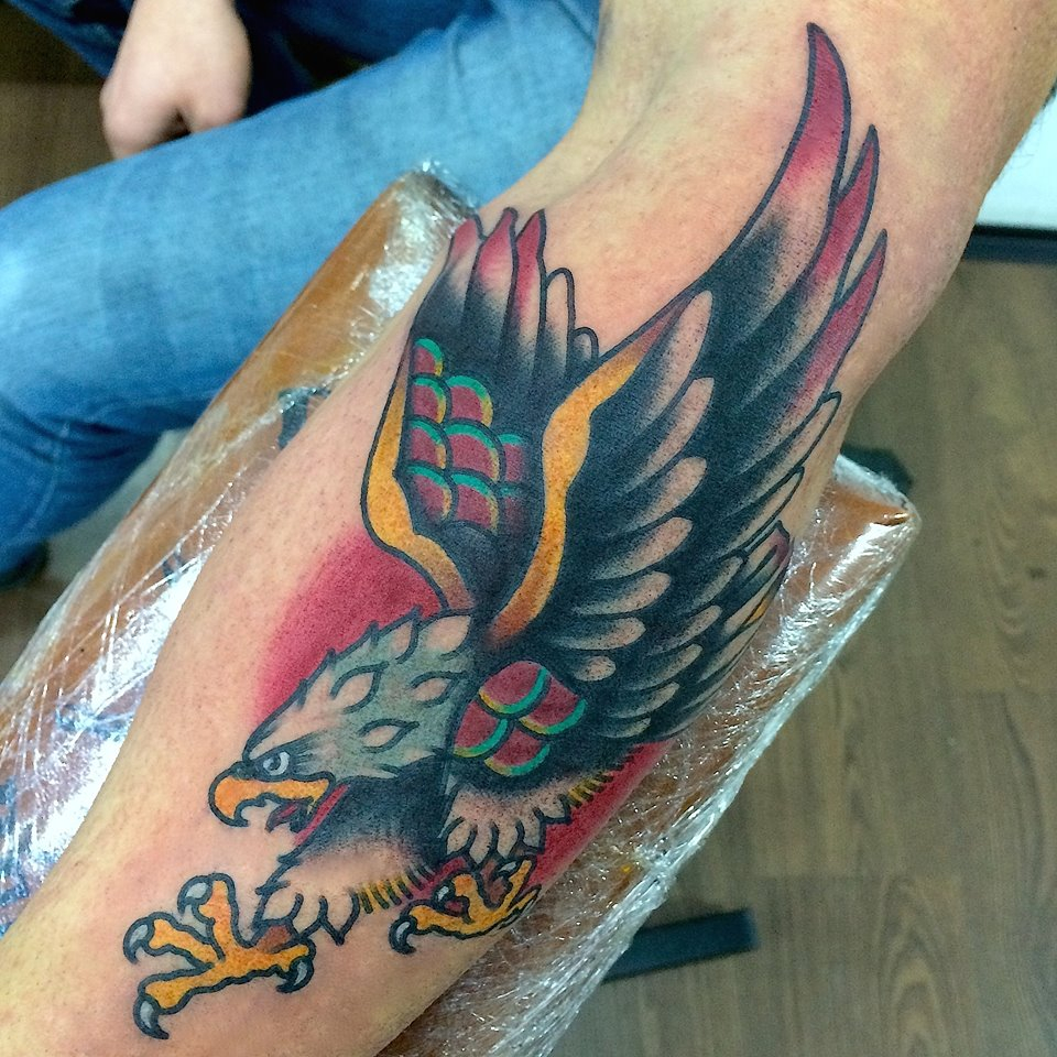 Eagle Tattoo On Left Arm Fabio Onorini inside sizing 960 X 960