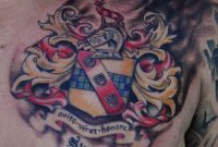 Family Coat Of Arms Tattoo On Chest 20562620 Coat Arms inside dimensions 2056 X 2620