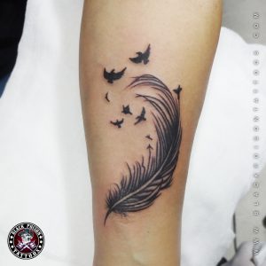 Feather Tattoos And Its Designs Ideas Images And Meanings Black for dimensions 1000 X 1000