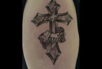 Fired Cross Tattoo On Upper Arm Circle Tattoo Design 1024x768 with regard to dimensions 1024 X 768