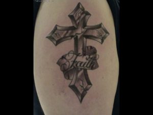 Fired Cross Tattoo On Upper Arm Circle Tattoo Design 1024x768 with size 1024 X 768