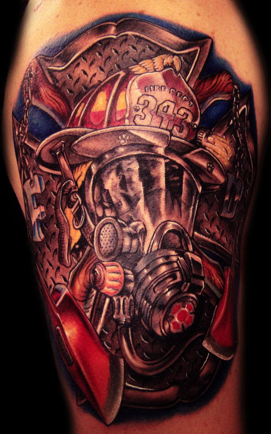 Firefighter Tattoo I Would Only Get One For My Brother And Cousin pertaining to proportions 900 X 1438