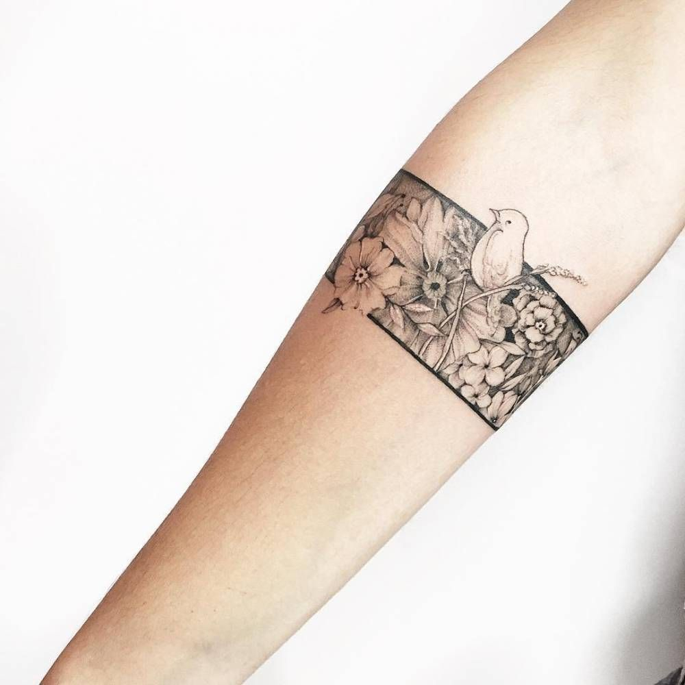 Floral Armband Tattoo On The Right Forearm Tattoo Countdown in proportions 1000 X 1000