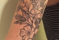 Floral Wildflower Arm Tattoo With Wild Rose Heather Aster Field pertaining to dimensions 2448 X 3264