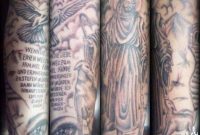 Flying Dove And Jesus Sleeve Tattoo with regard to dimensions 1024 X 888
