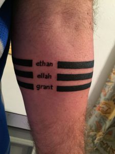 Forearm Bands Tattoo With My Childrens Names Thanks Pete Jersey inside sizing 1000 X 1334