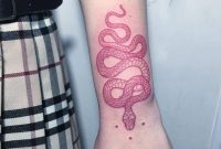 Freehand Red Snake Tattoo On The Left Wrist Artista Tatuador Mirko in size 1000 X 1000