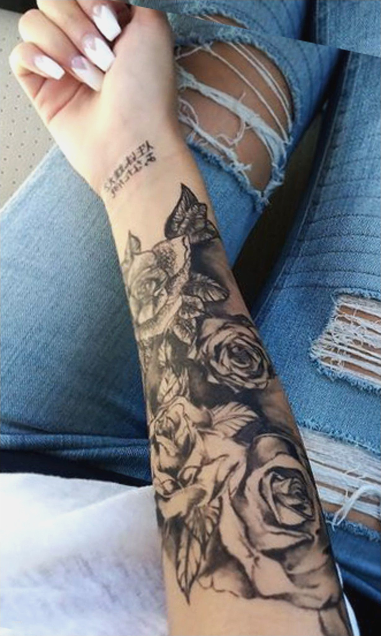 Full Arm Tattoo Vorlagen Wunderbar Black Rose Forearm Tattoo Ideas intended for size 1228 X 2048