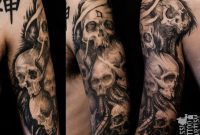 Full Sleeve Tattoos Skulls Tattoo Sleeve Masshi128 On regarding dimensions 1011 X 790