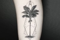 Geometric Palm Tree On The Inner Arm Tattoo Artist Okan Ukun inside sizing 1000 X 1000
