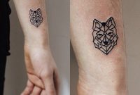 Geometric Wolf Tattoo Animal Tattoo Small Tiny Tattoo Ideas intended for size 2896 X 2896