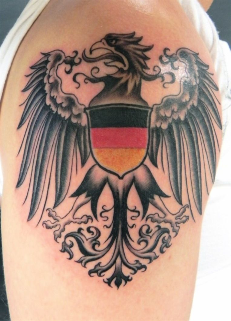 German Coat Of Arms Tattoo The Art Of The Human Body Pinte pertaining to size 763 X 1060
