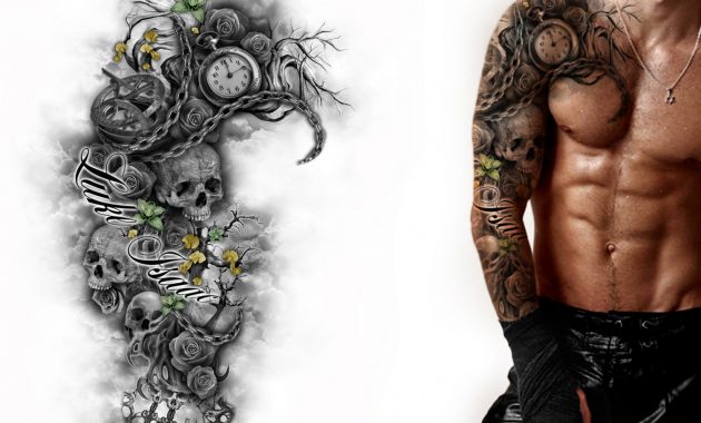 Chest And Arm Tattoo Template Arm Tattoo Sites