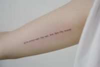 Give Every Man Thy Ear But Few Thy Voice Lettering Tattoo On The in dimensions 1000 X 1000