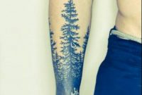 Golden Watch Men Show Lower Sleeve Simple Forest Tree Tattoo intended for sizing 1440 X 1440