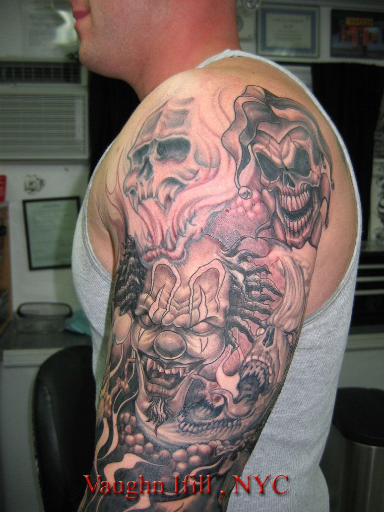 Good Vs Evil Arm Tattoo Arm Tattoo Sites