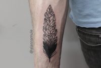Gorgeous Forearm Feather Tattoo Which Fades Into A Low Poly Style regarding sizing 1280 X 1920