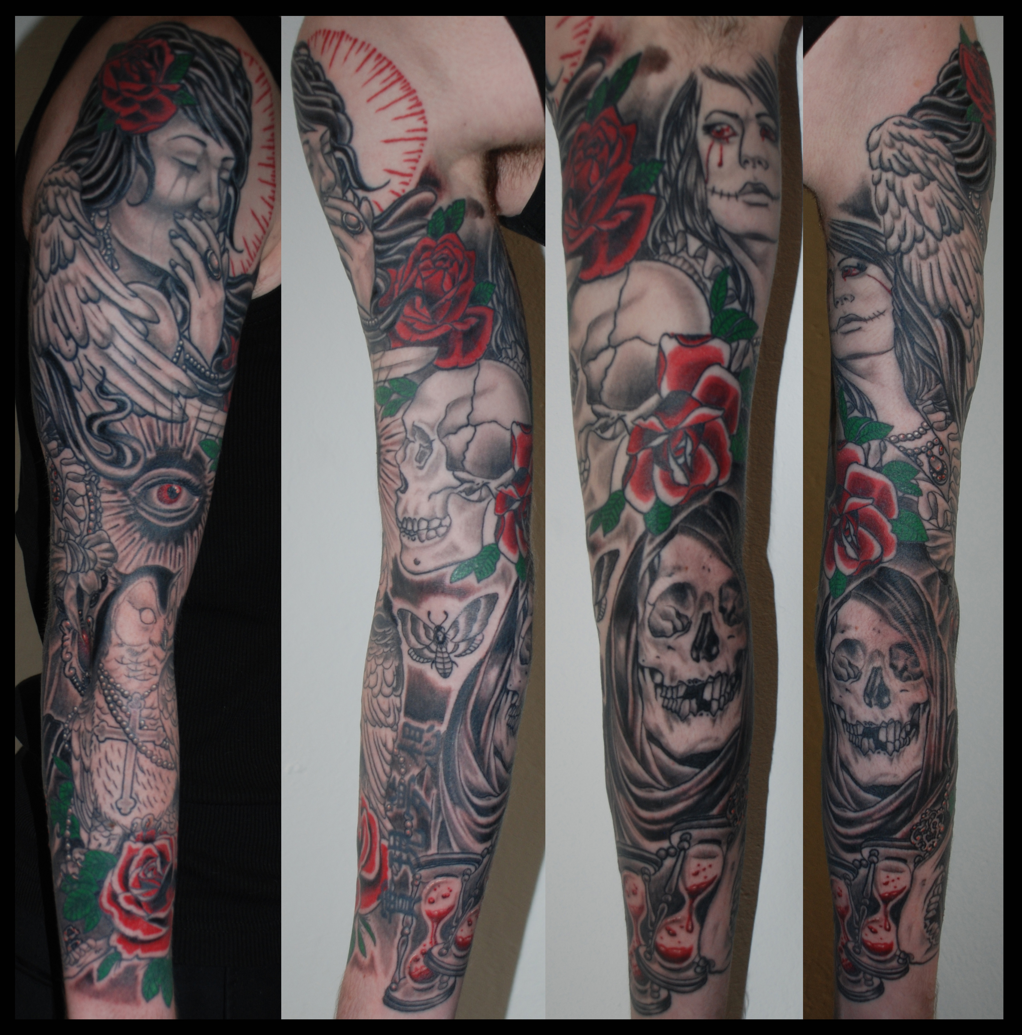 Gothic Tattoo On Sleeve for size 3463 X 3508