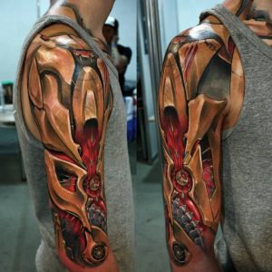 Great Cyborgarmor Tattoo Looks So Great Curated Tattoos regarding proportions 1080 X 1080
