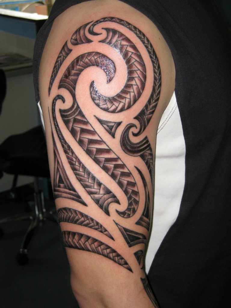 Great Tribal Tattoo Design On Arm For Man Tattoo Design Ideas pertaining to size 768 X 1024