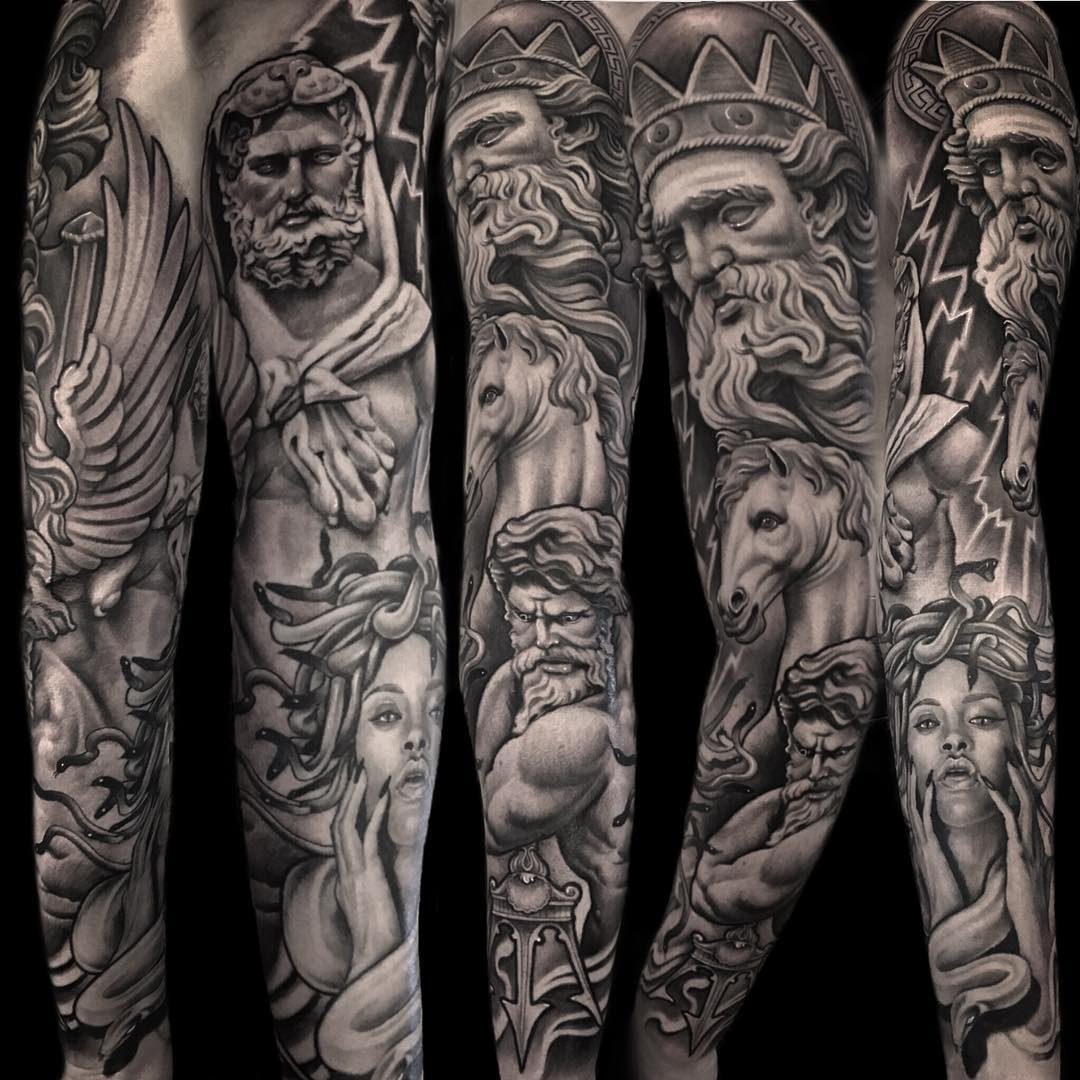 Greek Mythology Sleeve Done Me Anja Ferencic Forever Yours with dimensions 1080 X 1080