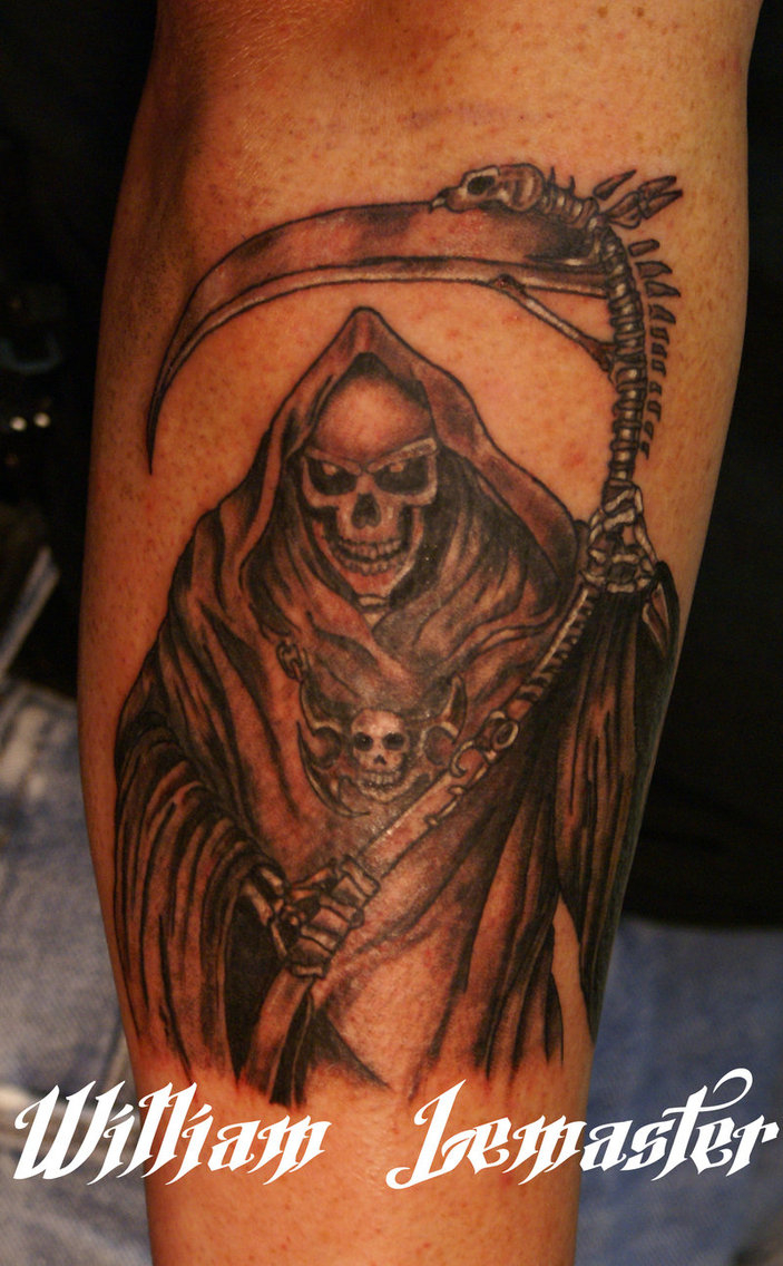 Grim Reaper Arm Tattoo Lemaster99705 On Deviantart inside size 703 X 1136