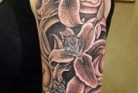 Half Arm Tattoos For Women Half Sleeve Lilies Tattoo Design For pertaining to dimensions 900 X 1447