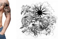 Half Sleeve Tattoo Drawing Designs At Getdrawings Free For with regard to proportions 1920 X 1080