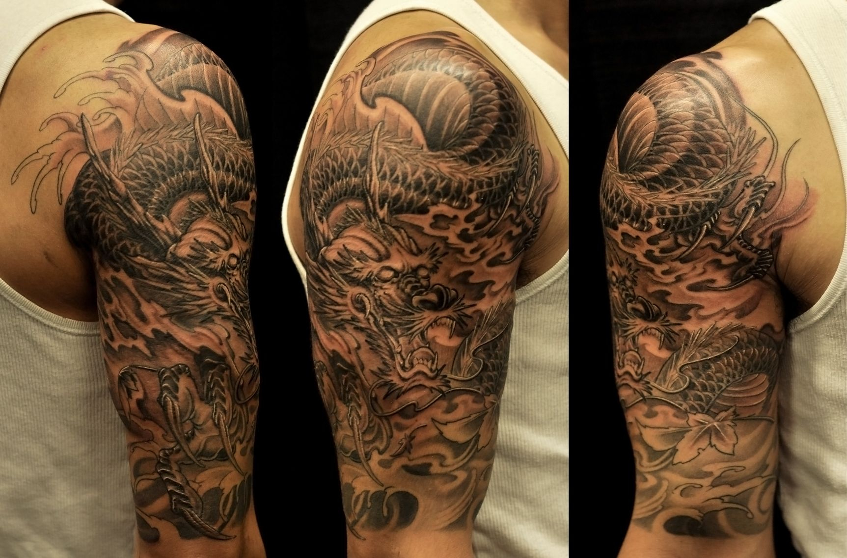 Half Sleeves Tattoo Collection From Dragon Tattoo Ideas Description throughout dimensions 1725 X 1137