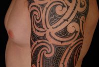Hawaiian Tribal Tattoo Design On Left Half Sleeve Http throughout size 900 X 1349