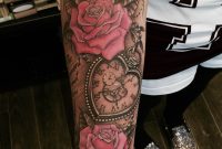 Heart Shaped Pocket Watch And Roses Tattoo Dzeraldas Kudrevicius in measurements 1304 X 2000