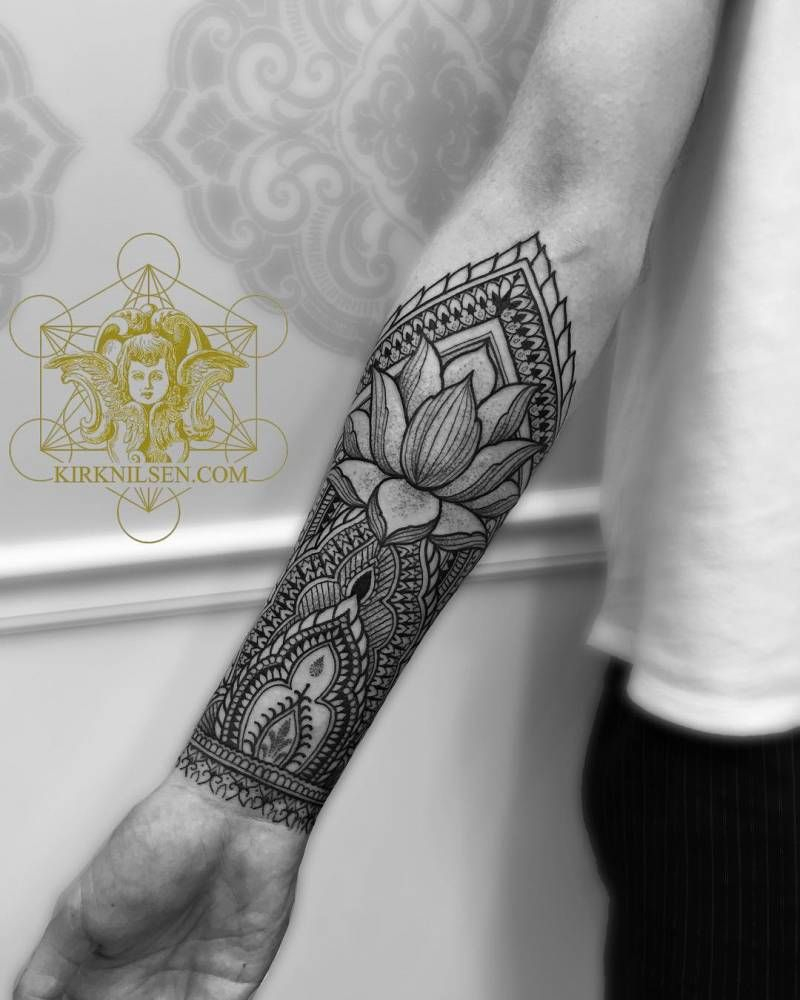 Henna Style Right Inner Forearm Tattoo Tattoo Artist Kirk Nilsen pertaining to size 800 X 1000