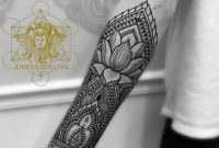 Henna Style Right Inner Forearm Tattoo Tattoo Artist Kirk Nilsen with sizing 800 X 1000