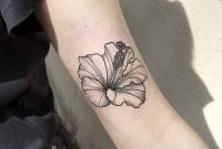 Hibiscus Flower Tattoo On The Bicep Tattoo Artist Akau Pasqual intended for measurements 1000 X 1000