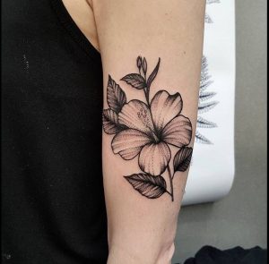 Hibiscus Flower Tattoo On The Left Upper Arm Quiero Copiarte in size 1000 X 984