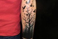 Httptattooideas247trees Birds Arm Trees Birds Tattoo within proportions 880 X 957