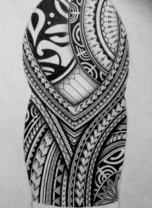 I Created A Polynesian Half Sleeve Tattoo Design For My Brother with proportions 1240 X 1702