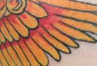 I Got My Phoenix Tattoo Colored In February And As Soon As It Healed intended for proportions 900 X 1200