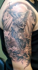 I Wouldnt Get The Devil But I Do Love The St Michael Idea On My in size 805 X 1500