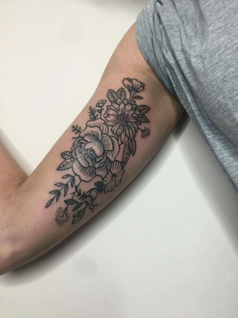 Illustrative Floral Tattoo On Arm Flower Tattoo Sleeve Nikki At with proportions 768 X 1024
