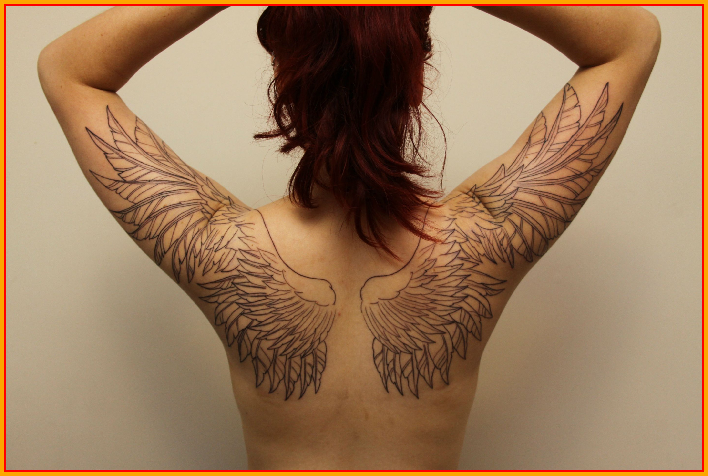 Incredible Angel Wing From Back To For Site Com Tattoo Designs Arm for size 2901 X 1950