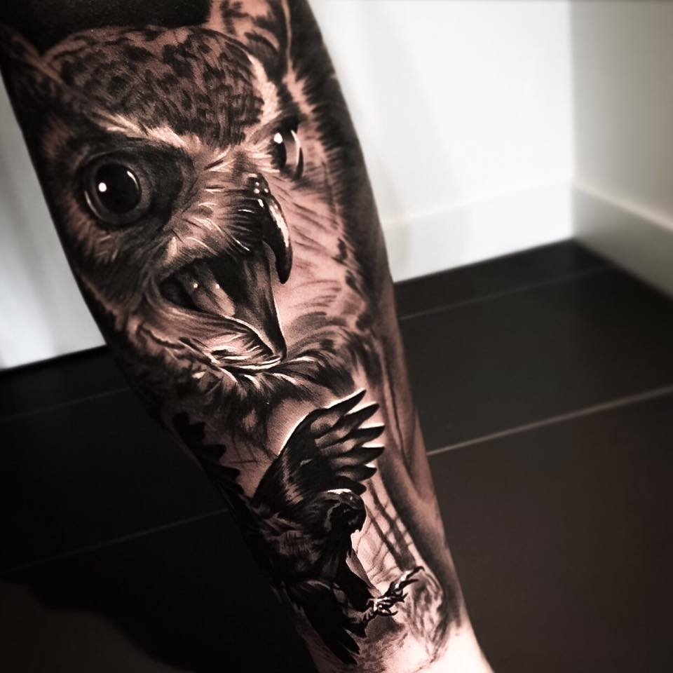 Incredible Black And Grey Eagle Tattoo On Arm in proportions 960 X 960